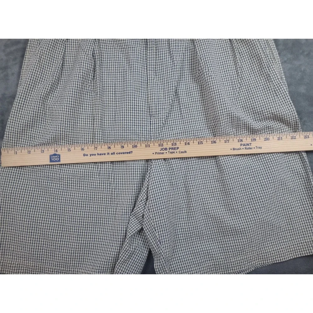 Vintage J Crew Oarsman Mens Shorts Sz 34‎ Plaid Pleated Chino Golf Preppy Dad